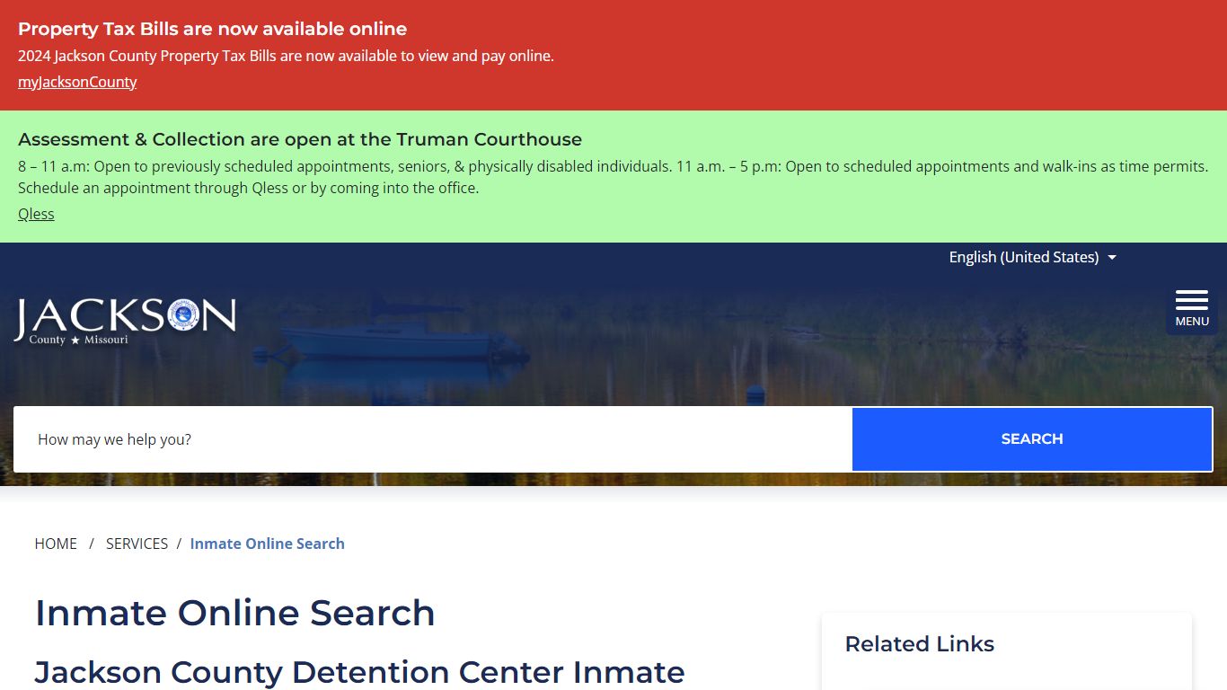 Inmate Online Search - Jackson County MO